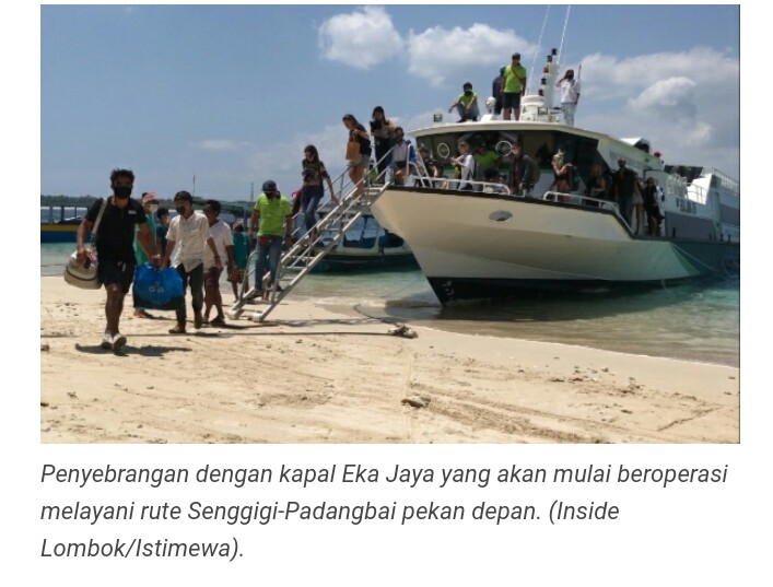 Jangkau Wisatawan Lokal, Rute Senggigi–Padangbai Mulai Beroperasi Pekan Depan